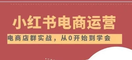 小红书店铺运营从小白到大神2.0，从入门到精通-灵动共创