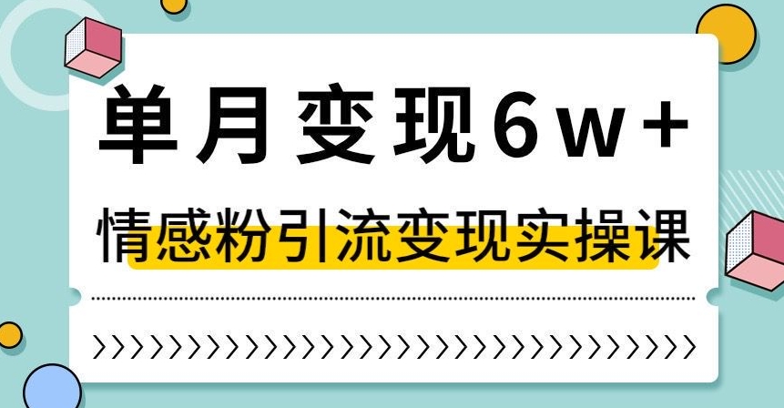 单月变现6W+，抖音情感粉引流变现实操课，小白可做，轻松上手，独家赛道【揭秘】-灵动共创