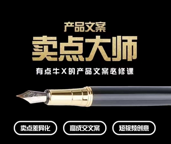 产品文案【卖点大师】高转化电商，有点牛X的产品文案必修课-灵动共创