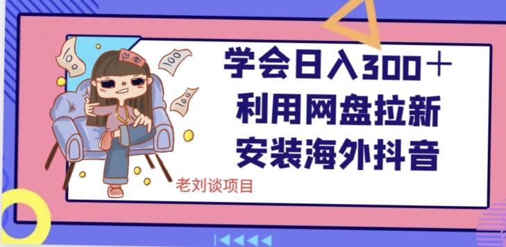 学会日入300＋，利用网盘拉新安装海外抖音保姆级教学【揭秘】-灵动共创