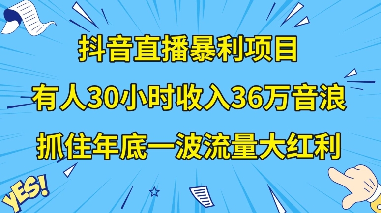 抖音直播暴利项目，有人30小时收入36万音浪，公司宣传片年会视频制作，抓住年底一波流量大红利【揭秘】-灵动共创