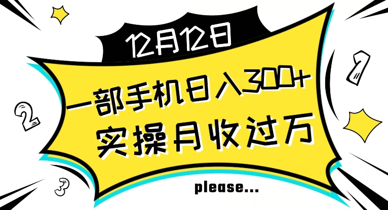 【全网变现首发】新手实操单号日入500+，渠道收益稳定，项目可批量放大【揭秘】-灵动共创