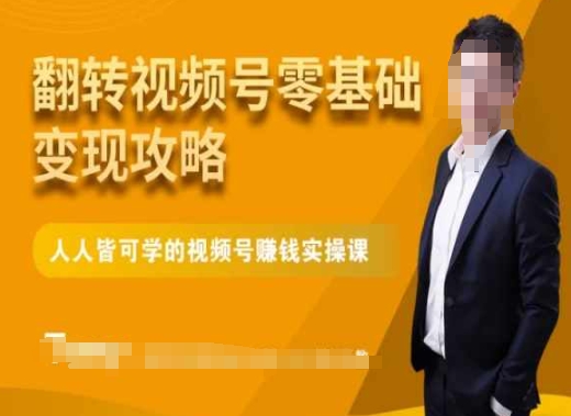 微信视频号零基础变现攻略，人人皆可学的视频号赚钱实操课-灵动共创