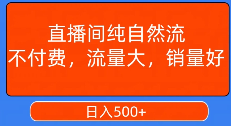 视频号直播间纯自然流，不付费，白嫖自然流，自然流量大，销售高，月入15000+【揭秘】-灵动共创