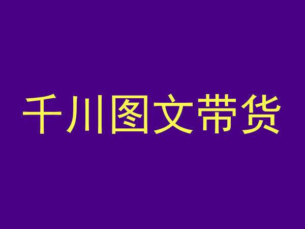 千川图文带货，测品+认知+实操+学员问题，抖音千川教程投放教程-灵动共创