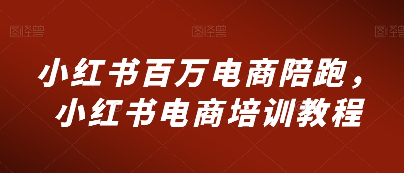 小红书百万电商陪跑，小红书电商培训教程-灵动共创