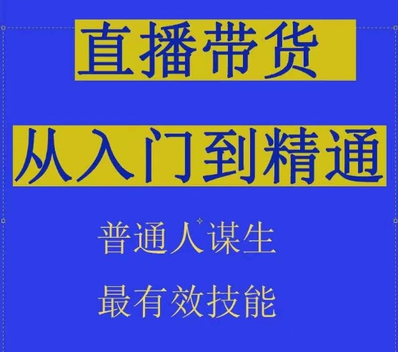 2024抖音直播带货直播间拆解抖运营从入门到精通，普通人谋生最有效技能-灵动共创