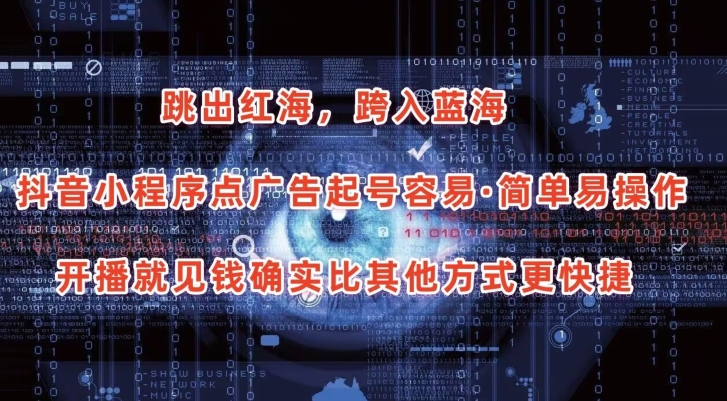 抖音小程序点广告项目，起号容易，简单易操作，开播就见有收益【揭秘】-灵动共创