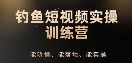 0基础学习钓鱼短视频系统运营实操技巧，钓鱼再到系统性讲解定位ip策划技巧-灵动共创
