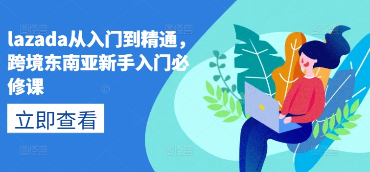 lazada从入门到精通，跨境东南亚新手入门必修课-灵动共创