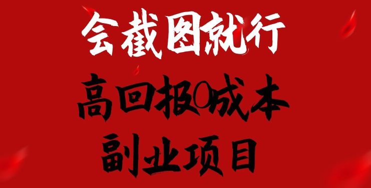 会截图就行，高回报0成本副业项目，卖离婚模板一天1.5k+【揭秘】-灵动共创