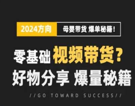 短视频母婴赛道实操流量训练营，零基础视频带货，好物分享，爆量秘籍-灵动共创