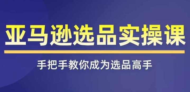 亚马逊选品实操课程，快速掌握亚马逊选品的技巧，覆盖亚马逊选品所有渠道-灵动共创