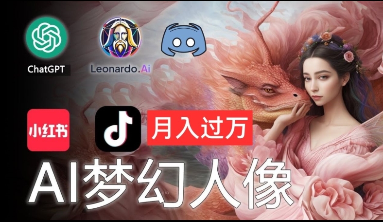AI摄影梦幻人像：零基础也能月入过万的秘密【揭秘】-灵动共创