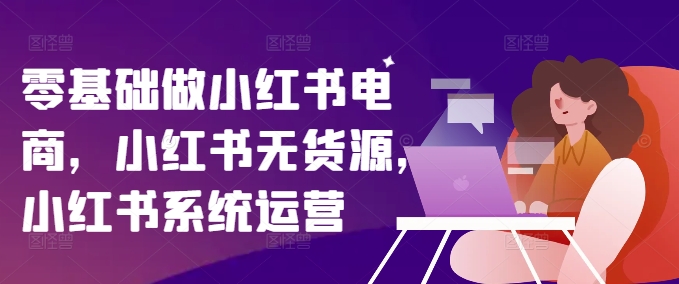零基础做小红书电商，小红书无货源，小红书系统运营-灵动共创