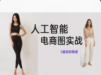 人工智能SD电商图实战，ai绘图0基础到精通-灵动共创