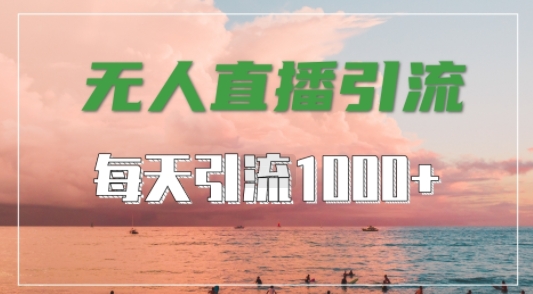 抖音快手视频号全平台通用，无人直播引流法，超暴力引流1000+高质量精准创业粉【揭秘】-灵动共创