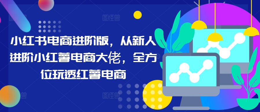 小红书电商进阶版，从新人进阶小红薯电商大佬，全方位玩透红薯电商-灵动共创