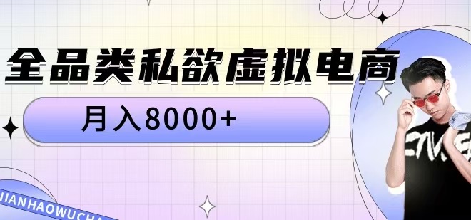 全品类私欲虚拟电商，月入8000+【揭秘】-灵动共创