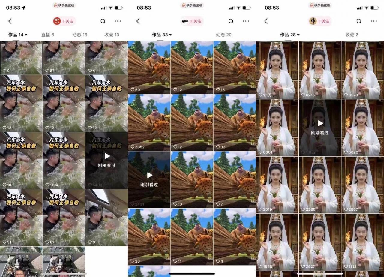 狗熊岭快手连怼技术，好物，涨粉都可以连怼-灵动共创