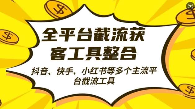 全平台截流获客工县整合全自动引流，日引2000+精准客户【揭秘】-灵动共创