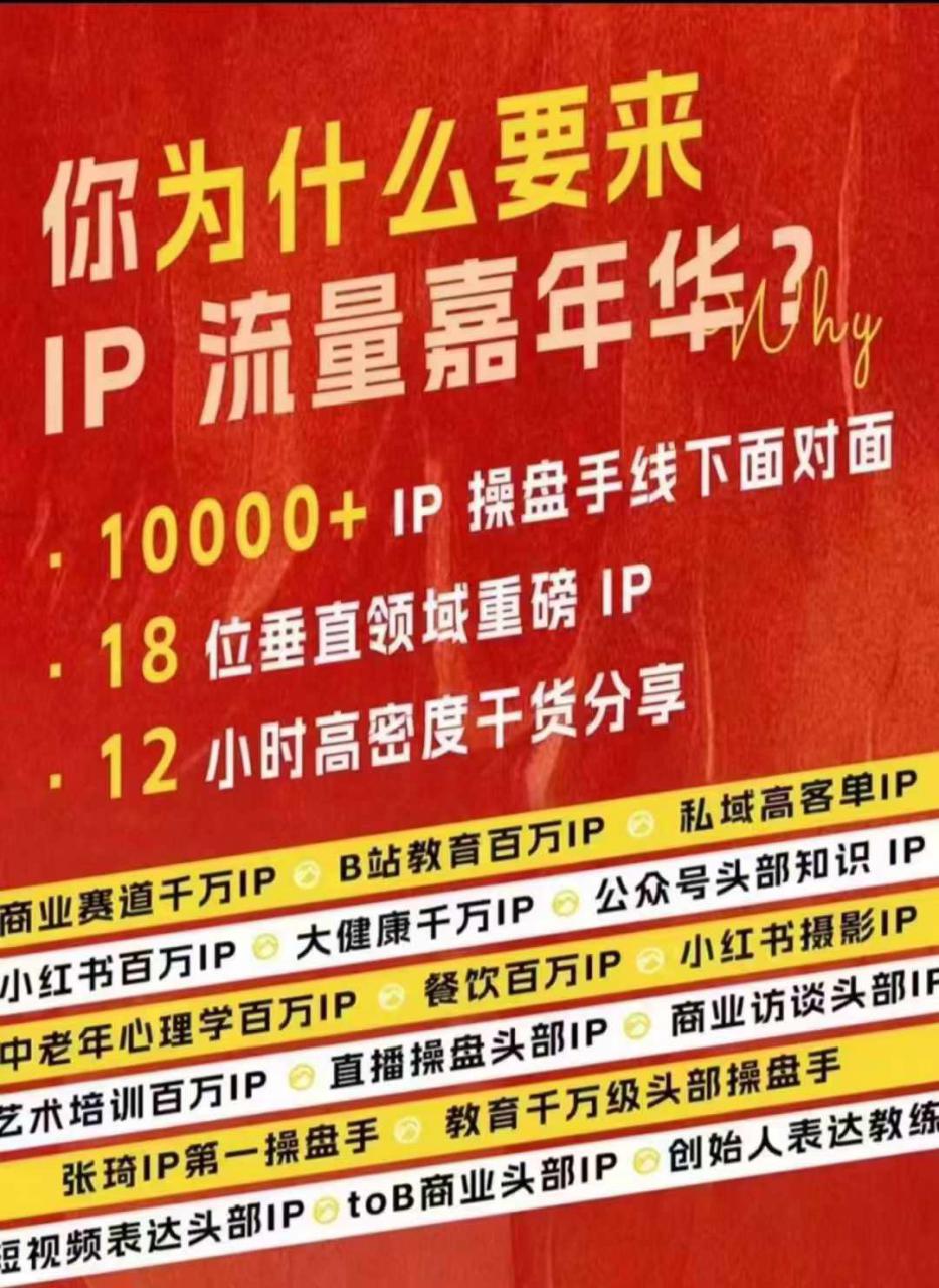 群响IP流量嘉年华，​现场视频+IP江湖2024典藏版PPT-灵动共创