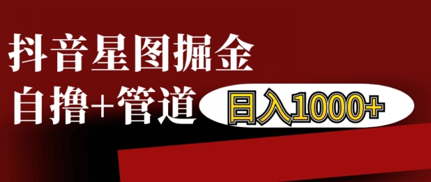 抖音星图掘金自撸，可以管道也可以自营，日入1k【揭秘】-灵动共创