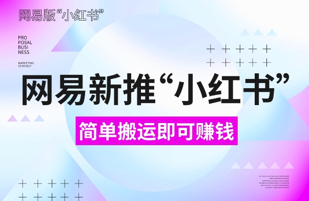 网易官方新推“小红书”，搬运即有收益，新手小白千万别错过(附详细教程)【揭秘】-灵动共创