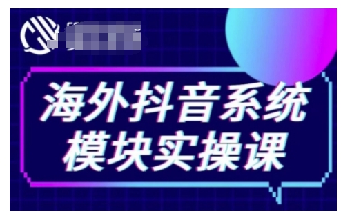 海外抖音Tiktok系统模块实操课，TK短视频带货，TK直播带货，TK小店端实操等-灵动共创