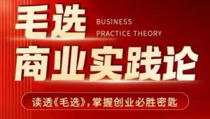 毛选商业实践论,读透《毛选》掌握创业必胜密匙-灵动共创