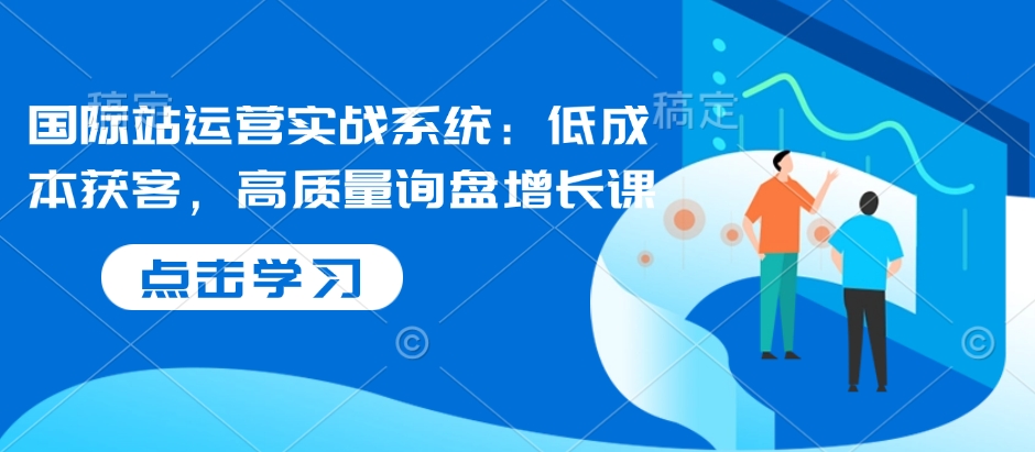 国际站运营实战系统：低成本获客，高质量询盘增长课-灵动共创