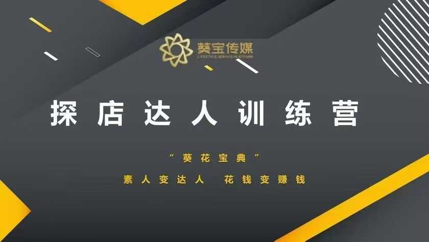 探店达人训练营，素人变达人，花钱变赚钱-灵动共创