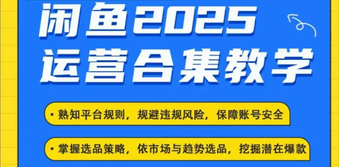 2025闲鱼电商运营全集，2025最新咸鱼玩法-灵动共创