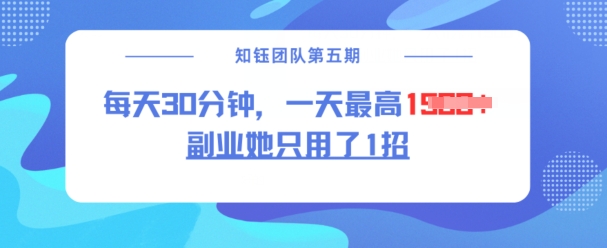 副业她只用了1招，每天30分钟，无脑二创，一天最高1.5k-灵动共创