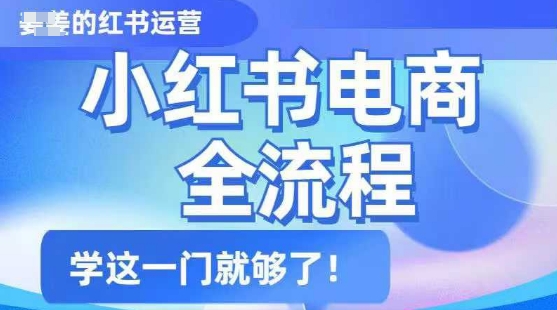小红书电商全流程，精简易懂，从入门到精通，学这一门就够了-灵动共创