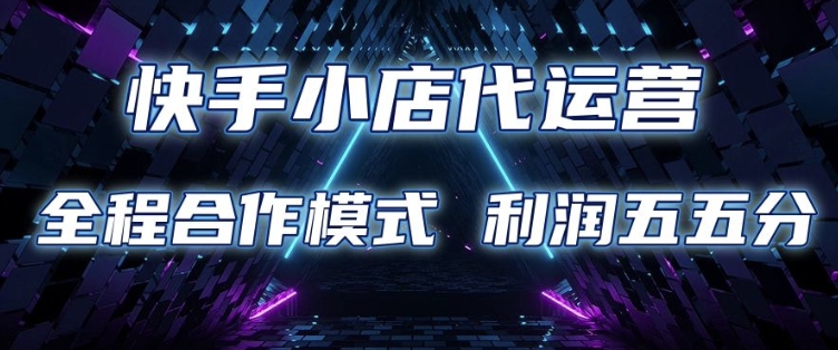 快手小店代运营 限时托管计划 合作模式 利润五五分成【揭秘】-灵动共创