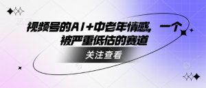 视频号的AI+中老年情感,一个被严重低估的赛道-灵动共创